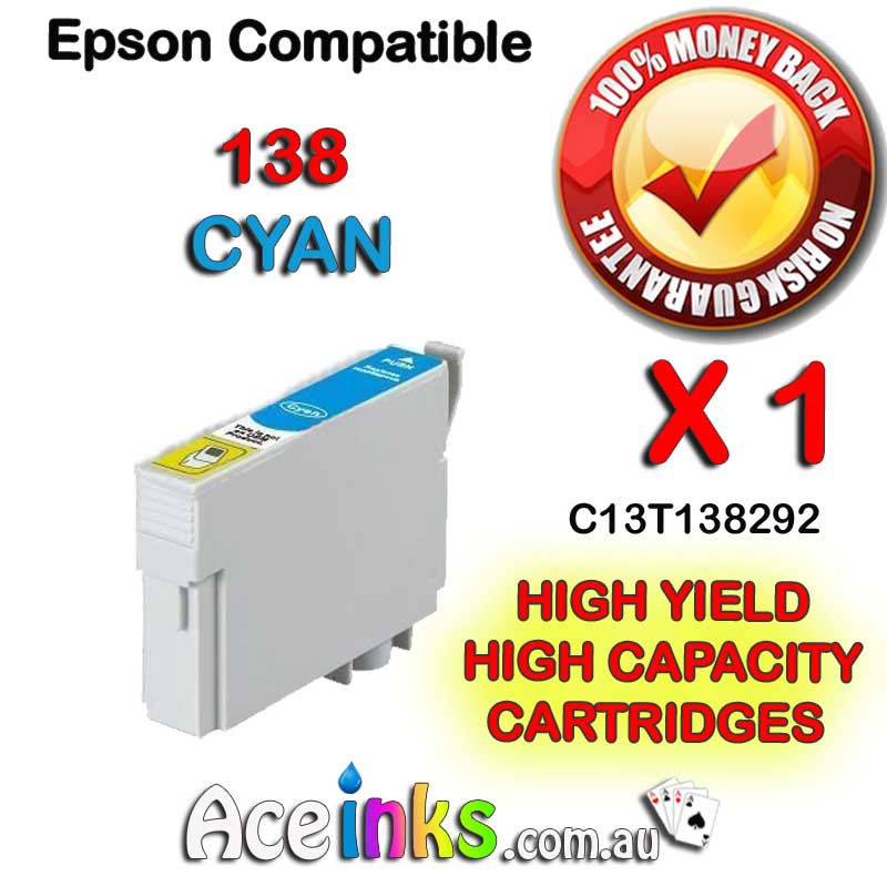 Compatible EPSON 138C CYAN